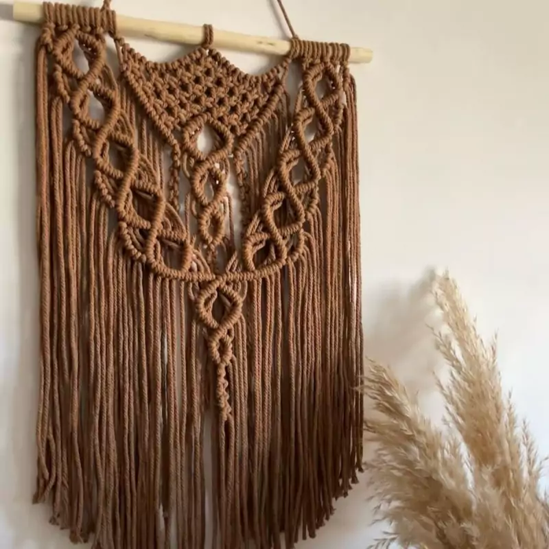 یه دیوارکوب جذاب مکرومه