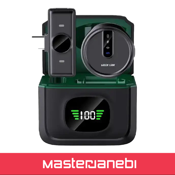 میکروفون یقه ای بی سیم تایپ سی گرین لاین Green LION MICROPHONE GM-88X GN88XMICTCBK