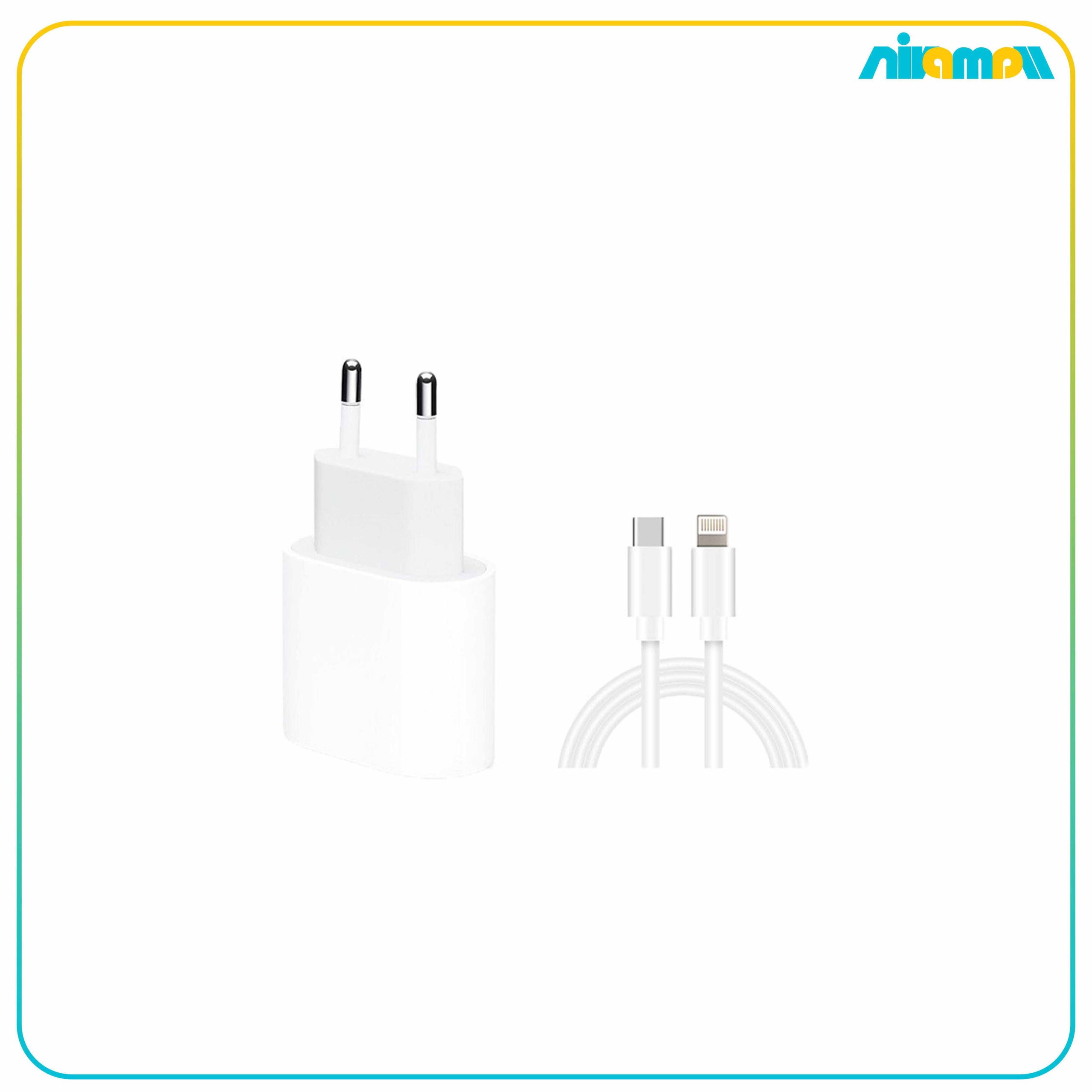 شارژر دیواری اپل مدل 20wIP12 pro به همراه کابل T/C