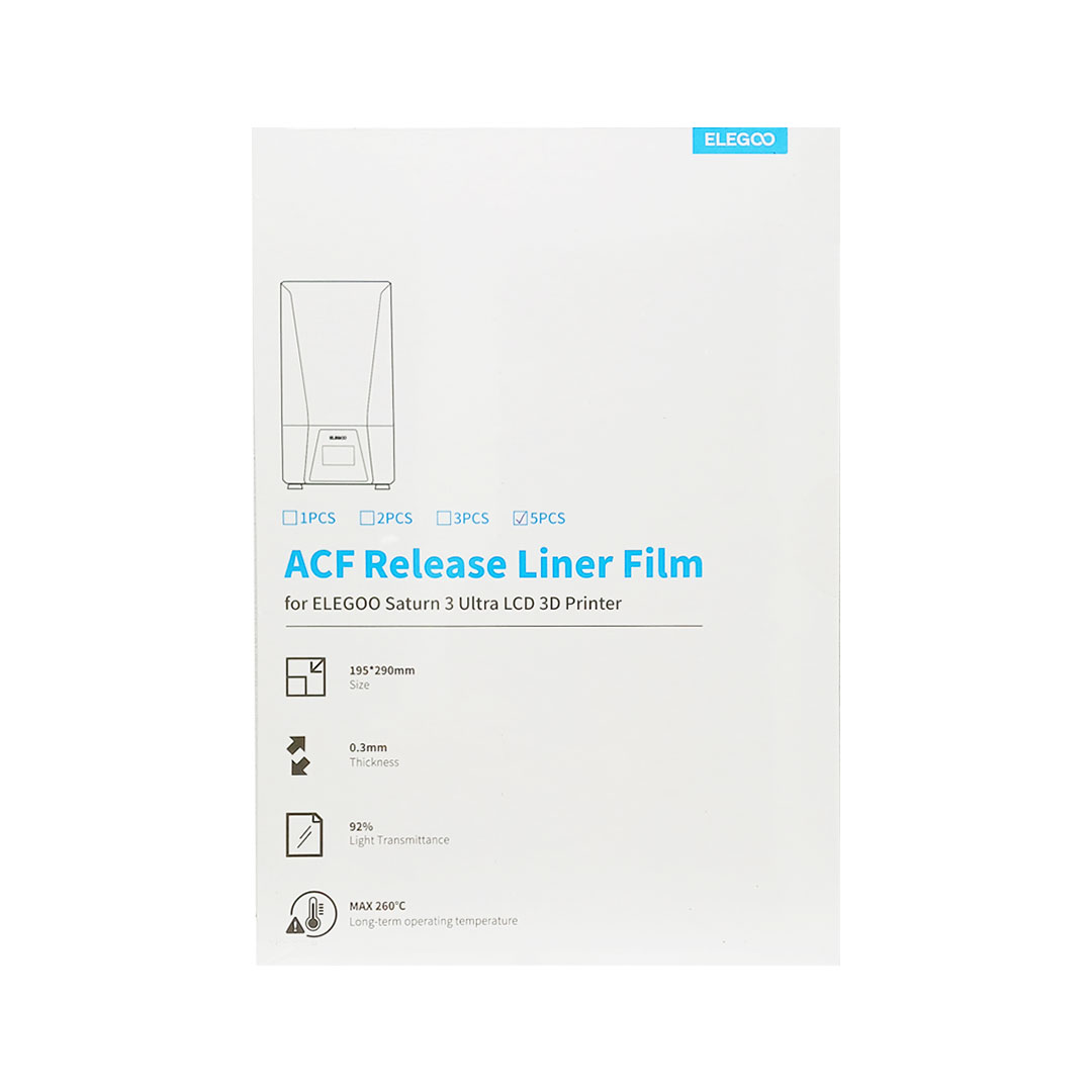 فیلم ACF پرینتر سه بعدی رزینی ELEGOO Saturn 3 Ultra
