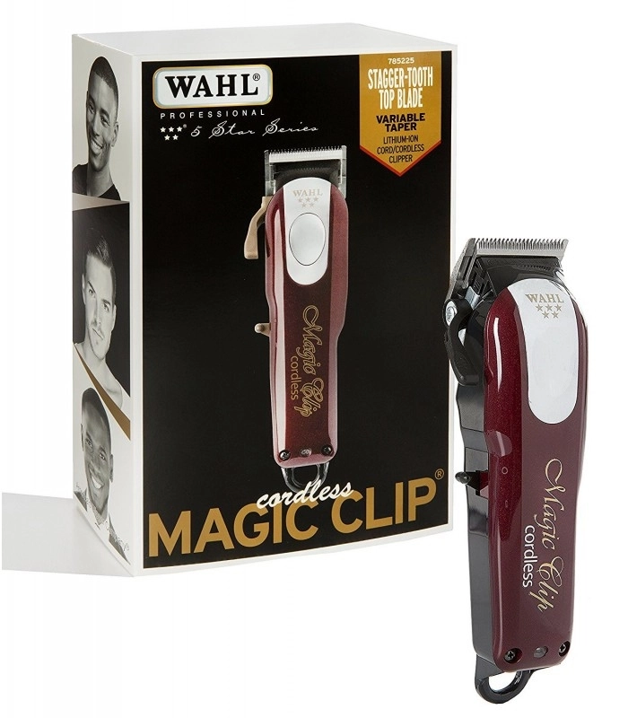 ماشین اصلاح مردانه Wahl Magic Clip شارژی رنگ قرمز تیره
