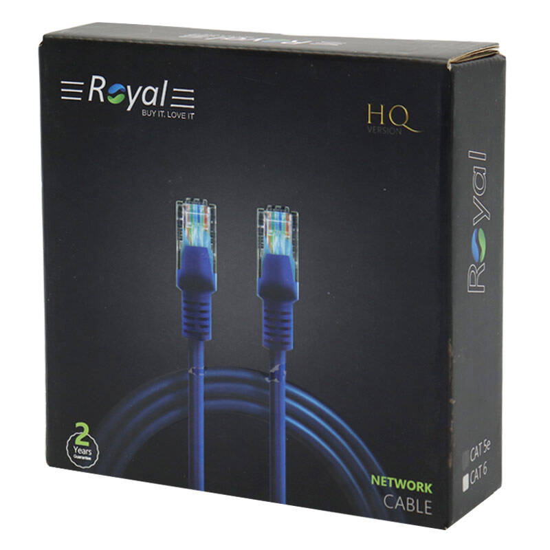 کابل شبکه 15 متری Royal Cat5e