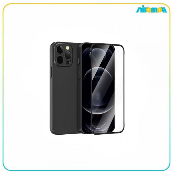 کاور و گلس گرین لاین مدل 360Carsaca Plus Case with Normal HD Glass مناسب برای گوشی موبایل IPhone 13 Pro