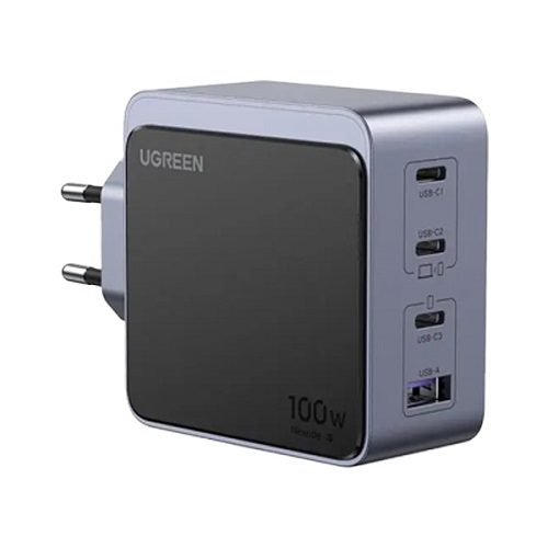 شارژر دیواری 100 وات یوگرین مدل X565-35043 با 1 خروجی USB-A و 3 خروجی USB-C