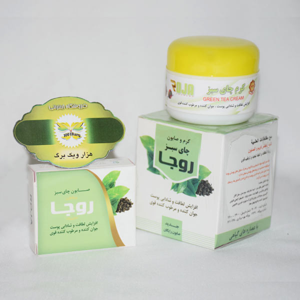 کرم و صابون چای سبز روجا