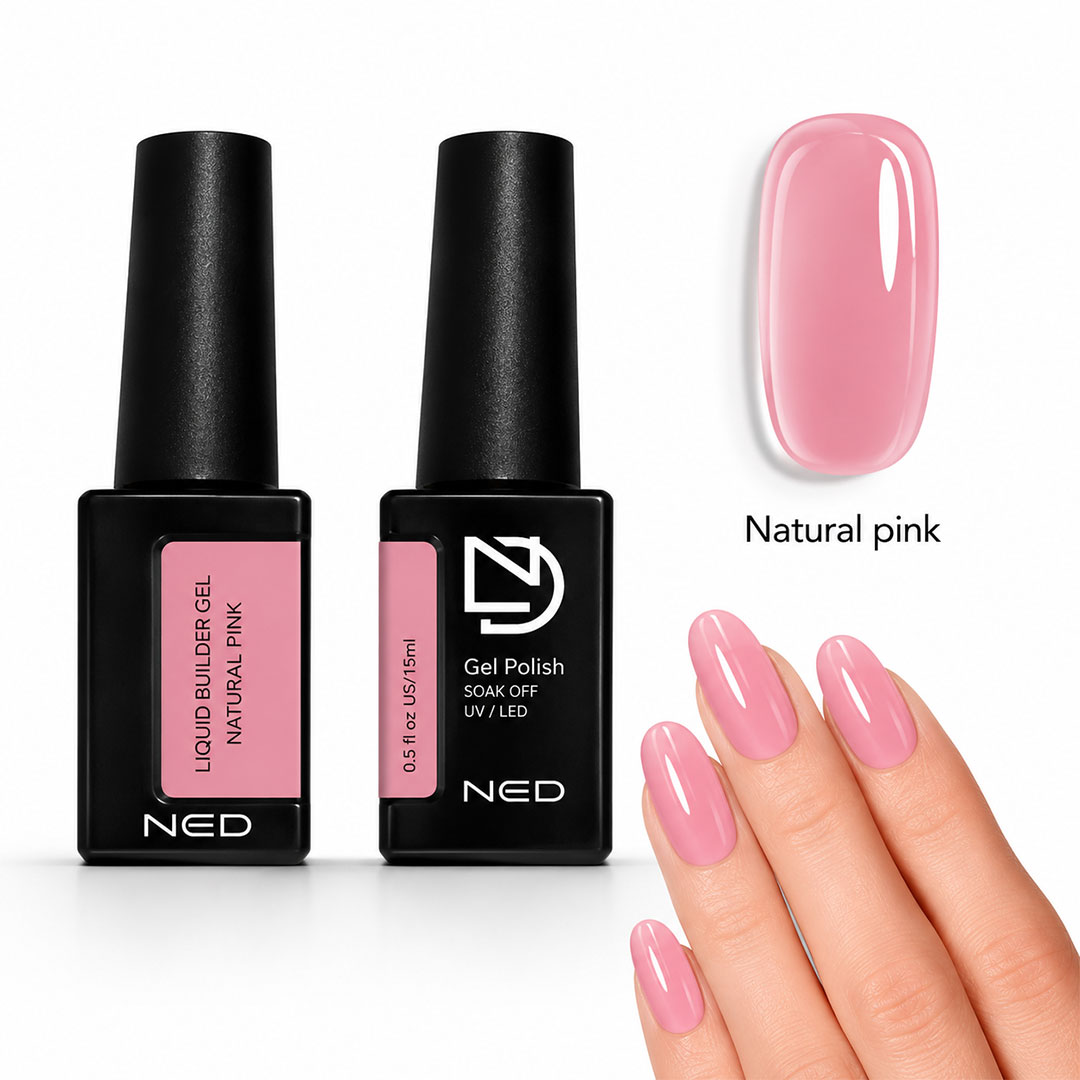 لیکوئید بیلدر برند ند حجم ۱۵ میل کد natural pink