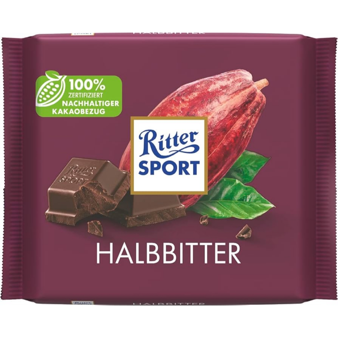 شکلات ریتر اسپرت 100gr (تلخ55%-شیری)