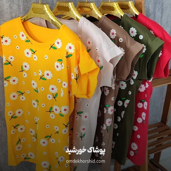 تیشرت بابونه قواره دار کد 21