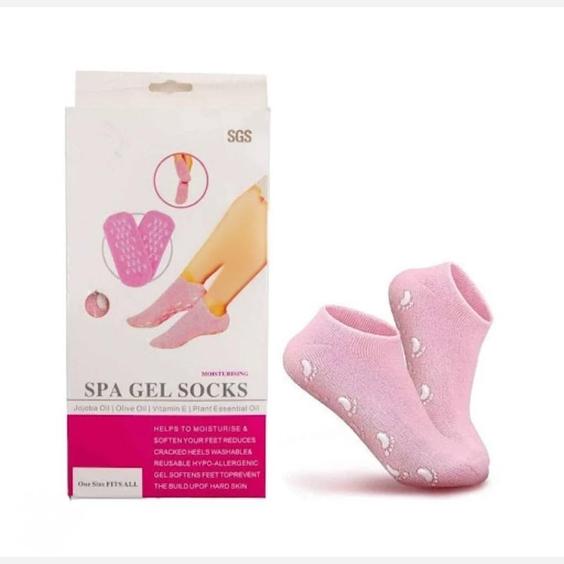 جوراب سیلیکونی مراقبت و ضد ترک پا Spa Gel Socks اورجینال