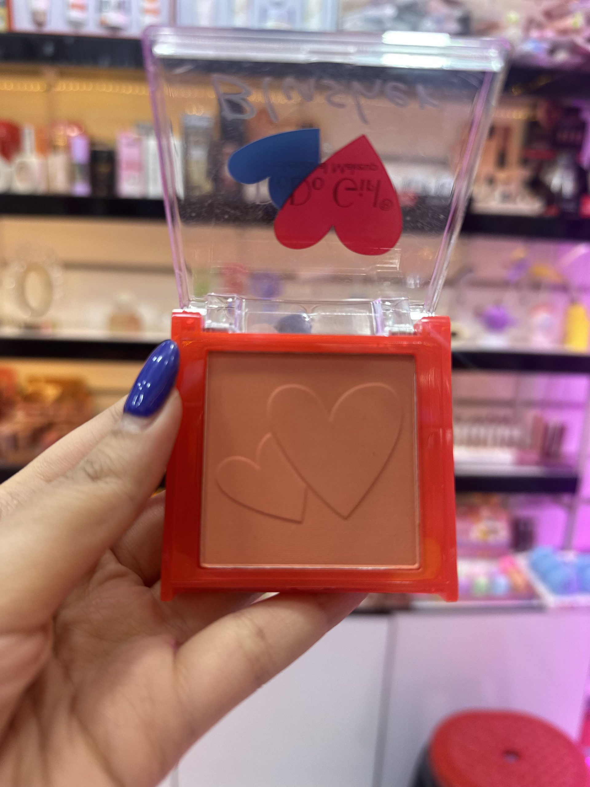 رژگونه تکرنگ DoDo Girl مدل قلبی (تناژ هلویی-آجری) کد 03