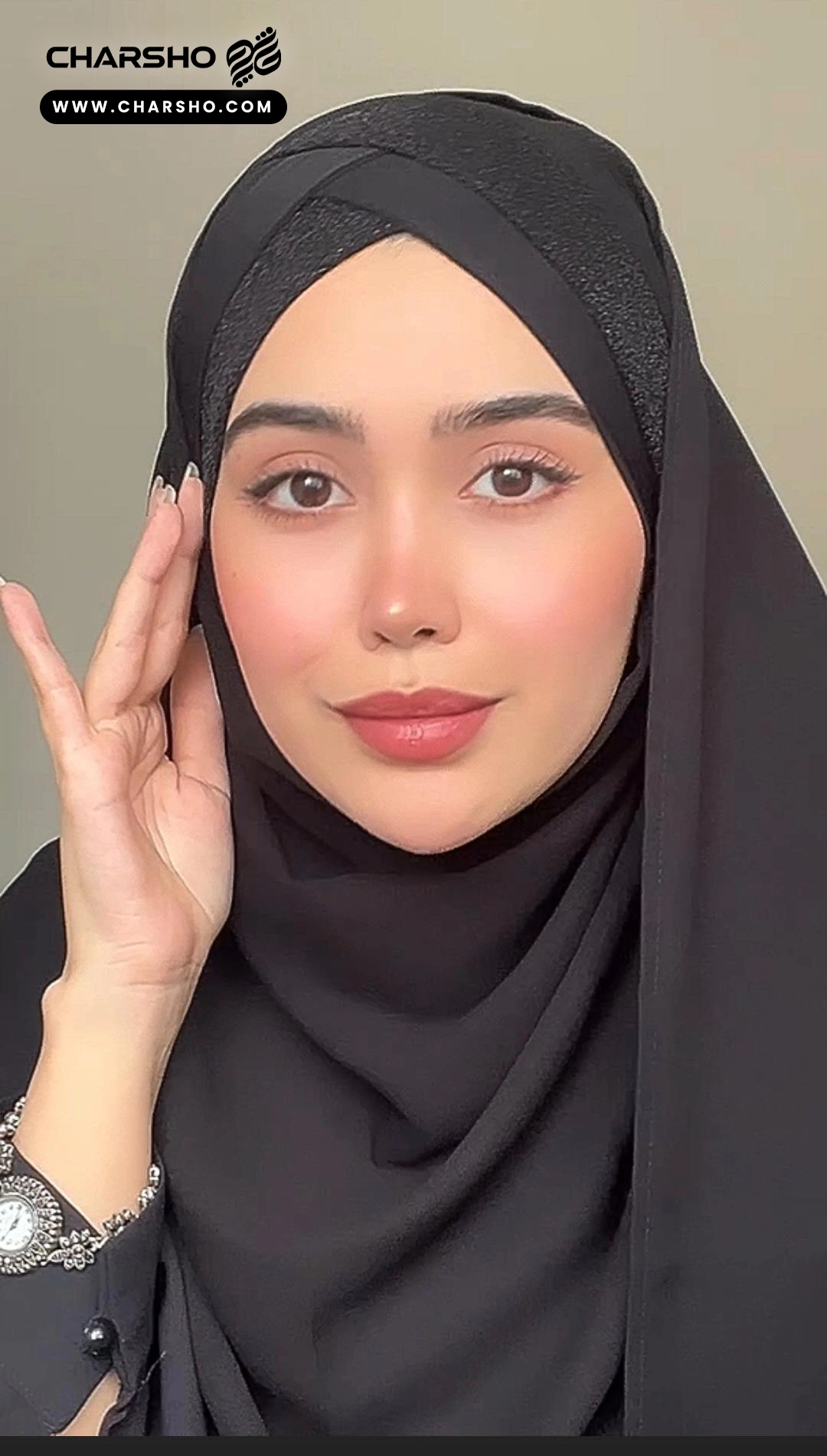 هد شال ۴ پیل هد ضربدری لمه رنگ مشکی