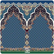 فرش سجاده‌ای محرابی طرح سپید