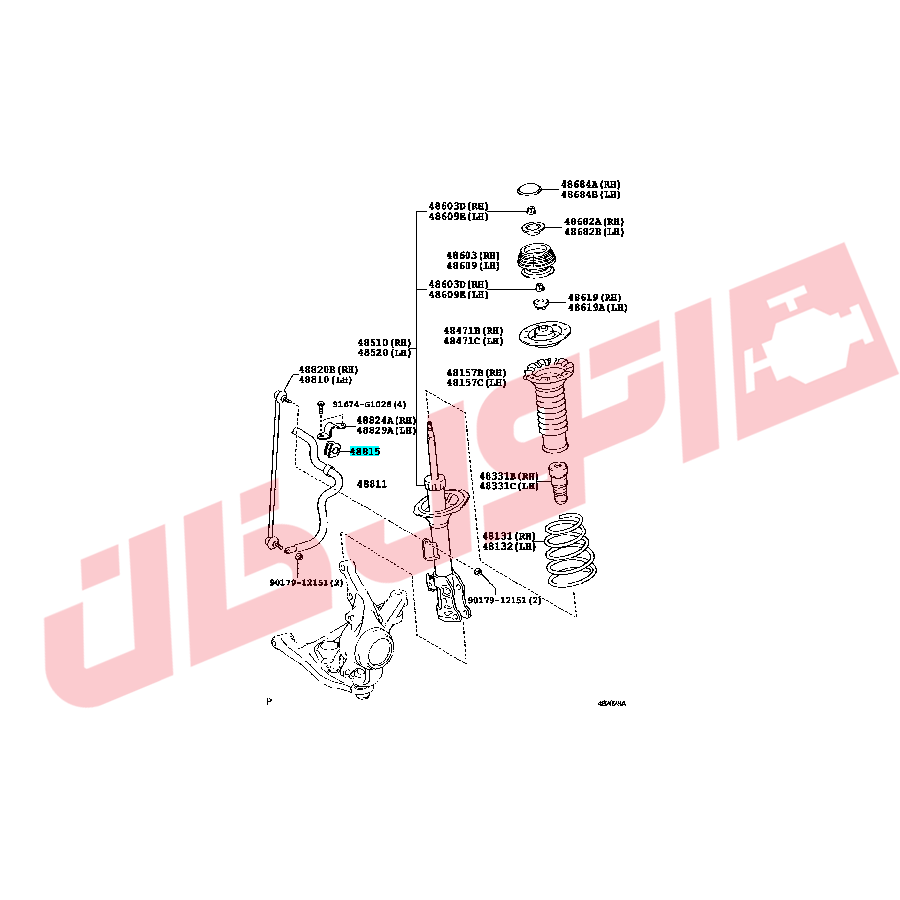 لاستیک چاکدار جلو یاریس هاچبک مدل 2014-2008