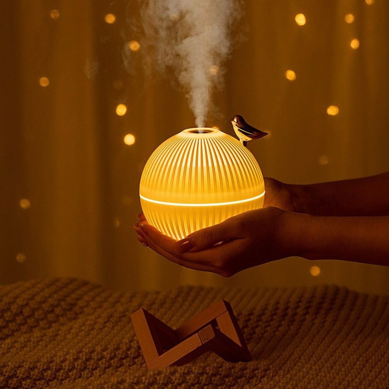 بخور سرد دوکار طرح ماه moon light برند LARK Humidifier