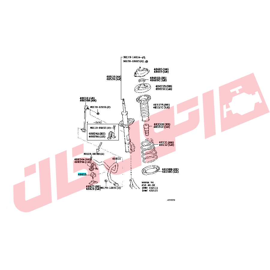 لاستیک چاکدار جلو لکسوس RX350 مدل 2008