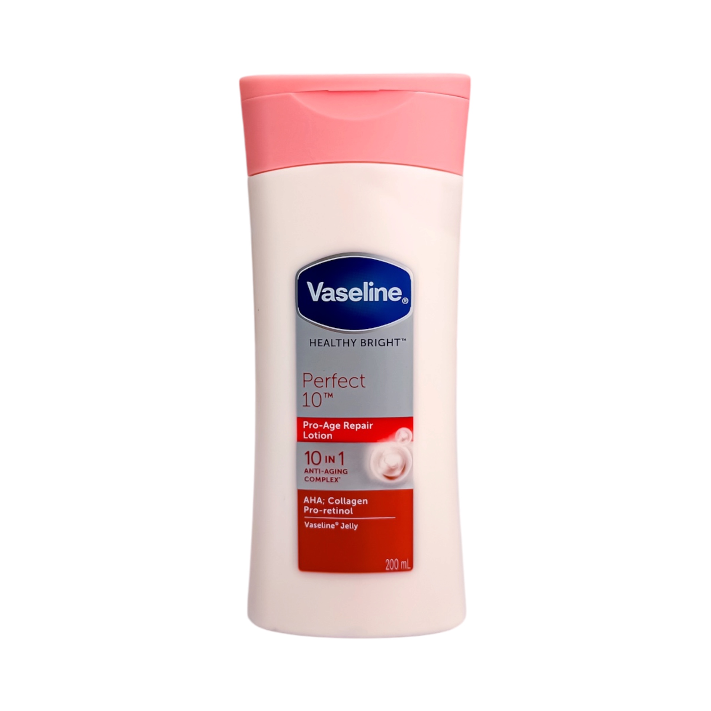 لوسیون وازلین هلثی برایت مدل پرفکت 10 ضد پیری و روشن‌کننده حجم 200 میل VASELINE Healthy Bright