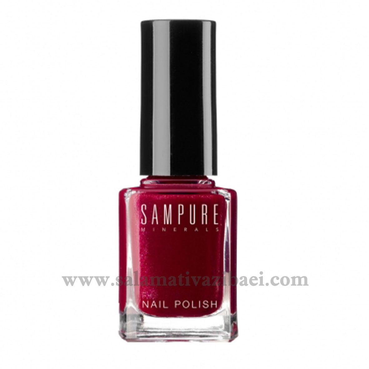 لاک ناخن براق بادوام مینرال و ارگانیک سمپیور انگلستان-SAMPURE-DEEP GARNET GLAMOROUS NAIL POLISH