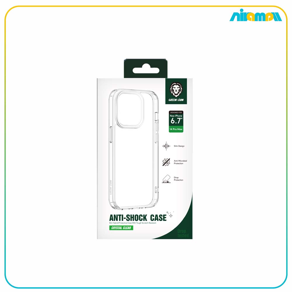 کاور شفاف گرین لاین مدل Anti-Shock مناسب برای گوشی موبایل IPhone 14 Pro Max