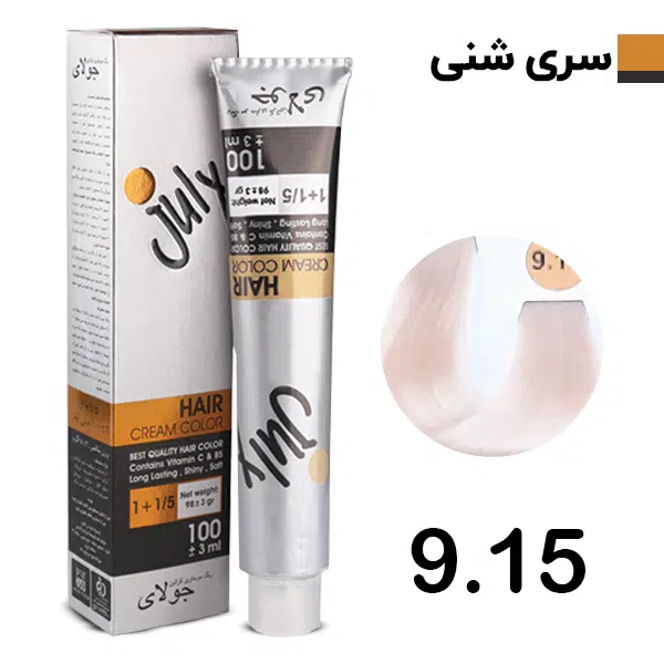 رنگ مو بلوند شنی مدیترانه ای خیلی روشن جولای July شماره 9.15
