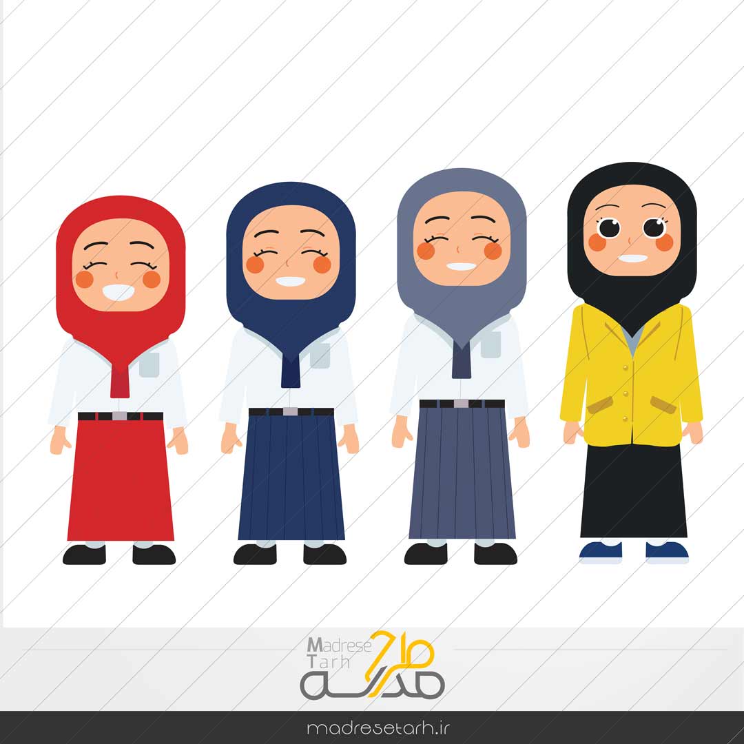 طرح وکتور سالروز دختر