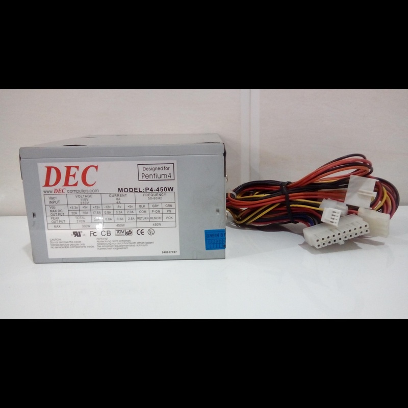 پاور 20 پین DECمدل P4-450W