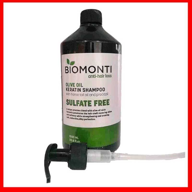 شامپو مو بیومنتی بدون سولفات Biomonti حاوی روغن زیتون