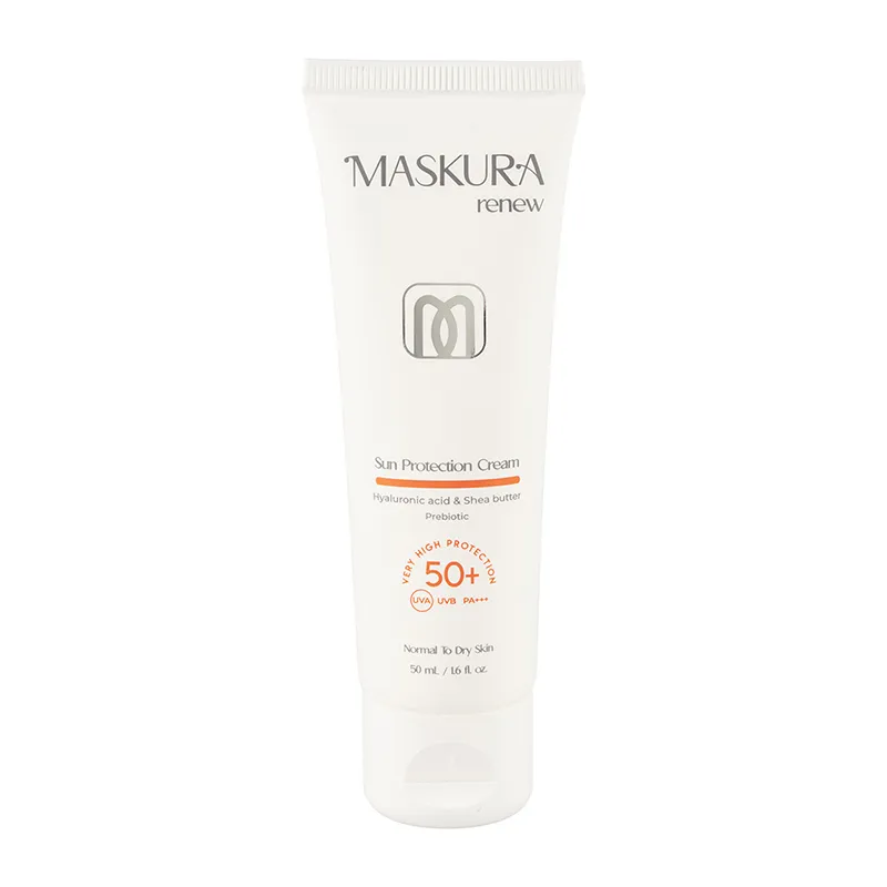 ژل کرم ضدآفتاب با SPF50 ماسکورا مناسب پوست خشک حجم 50 میلی لیتر