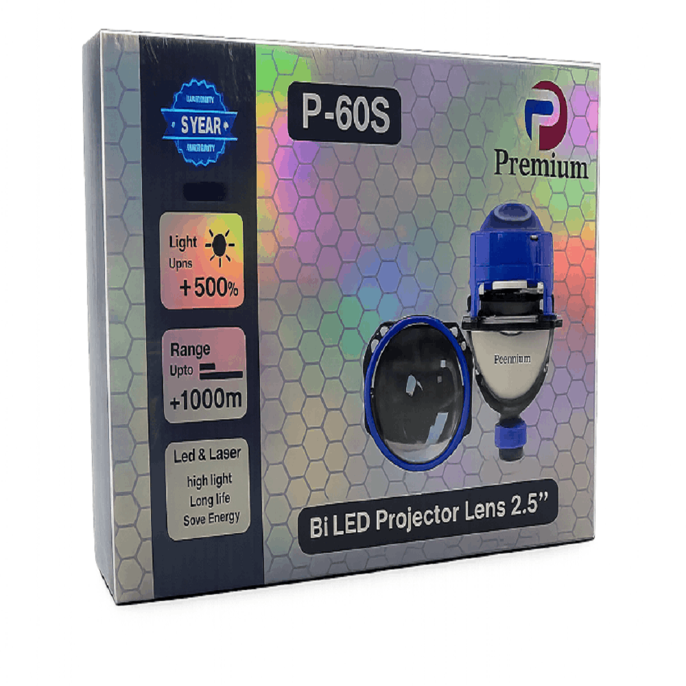 لنز چراغ جلو 2.5 اینچ پرمیوم مدل P 60S