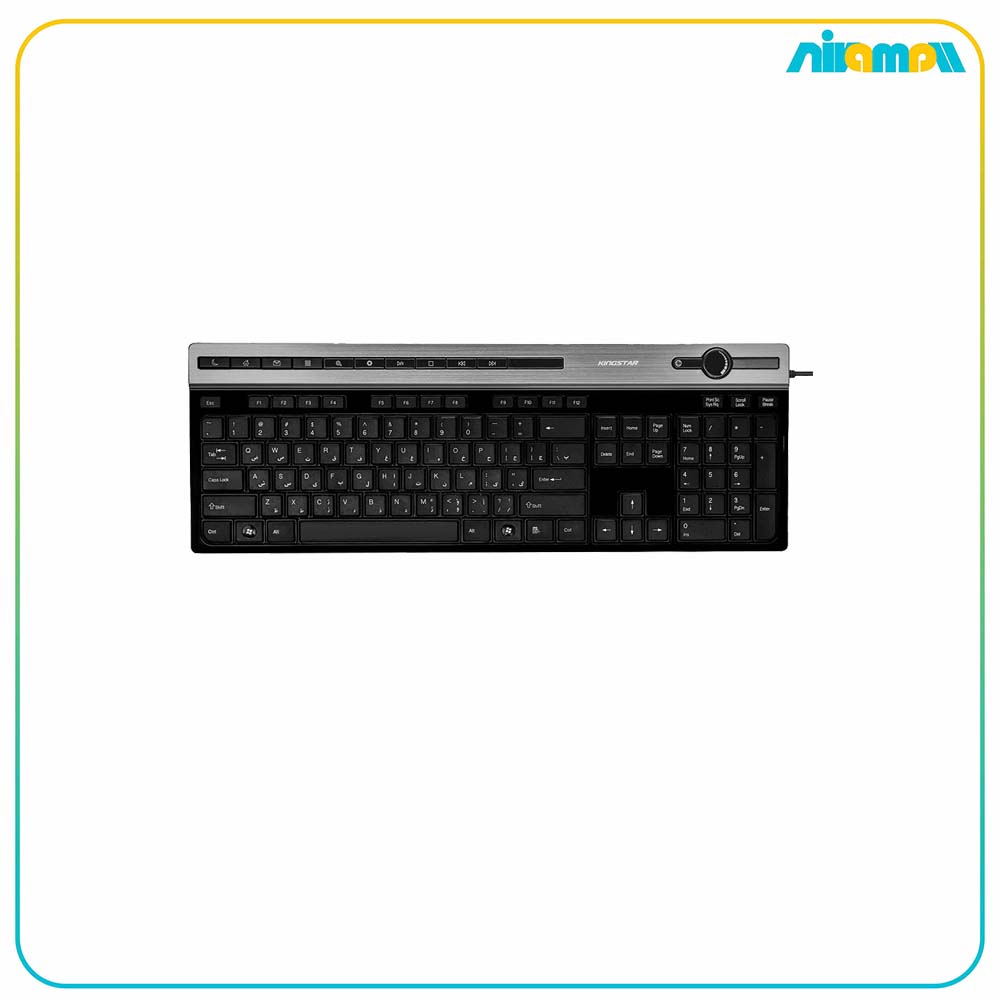 کیبورد با سیم کینگ استار مدل KB92