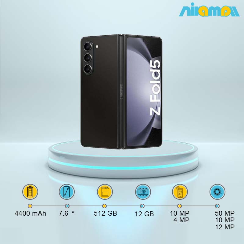 گوشی موبایل سامسونگ مدل  Galaxy Z Fold5 5G دوسیم کارت ظرفیت 512 گیگابایت و رم 12 گیگابایت