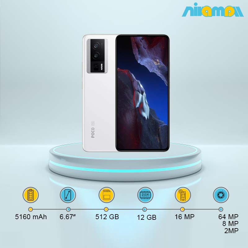 گوشی موبایل شیائومی مدل Poco F5 Pro 5G دوسیم کارت ظرفیت 512 گیگابایت و رم 12 گیگابایت