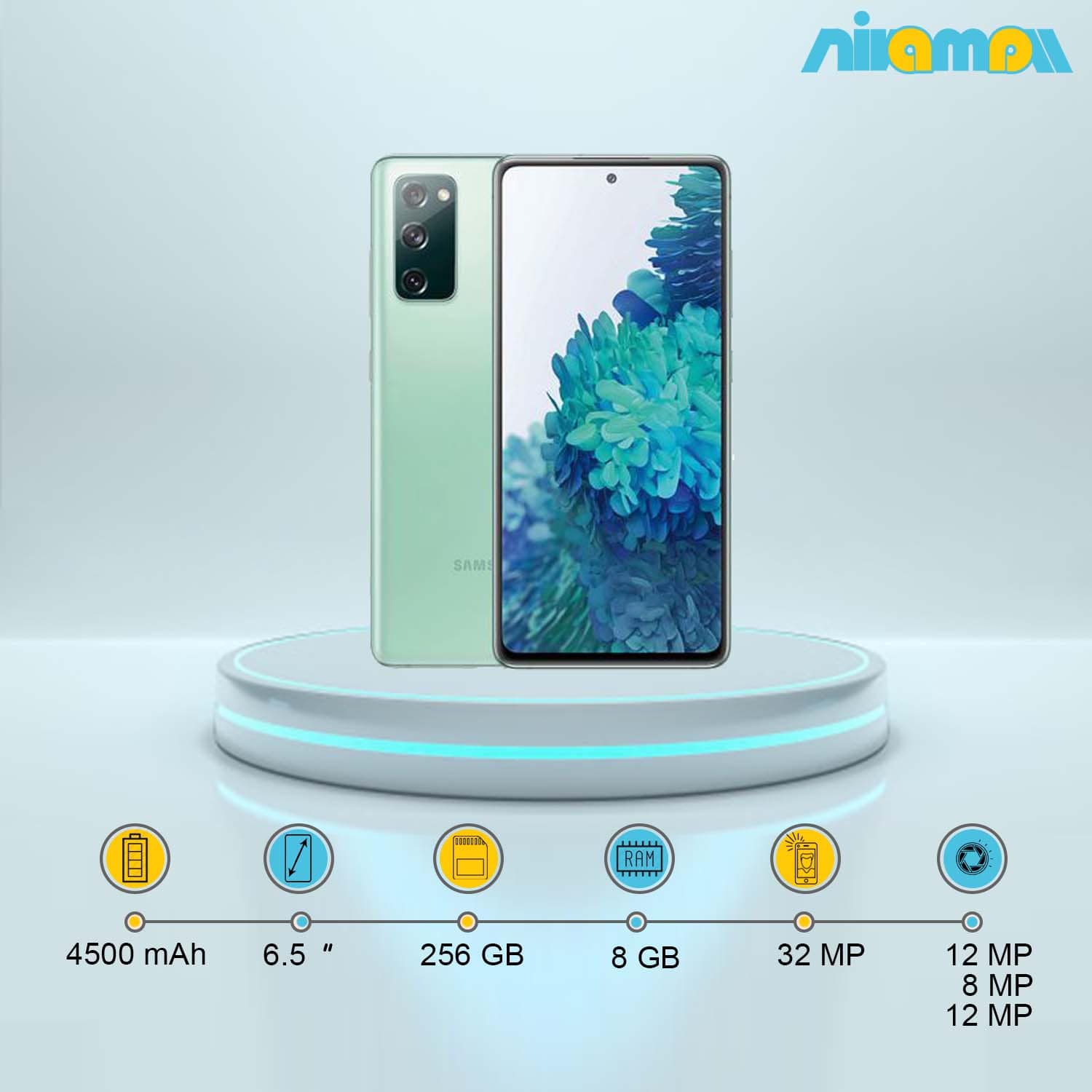 گوشی موبایل سامسونگ مدل Galaxy S20 FE دو سیم کارت ظرفیت 256 گیگابایت و رم8 گیگابایت