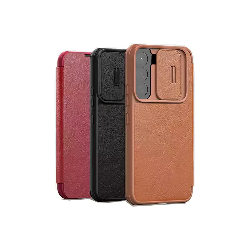 قاب چرمی Nillkin Qin Pro سازگار با گوشی سامسونگ Galaxy S22