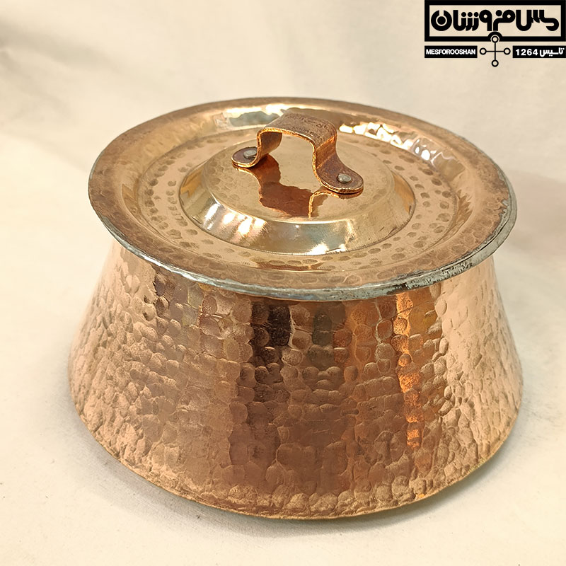 دیگچه مسی دستساز سایز 1 مدل غازان