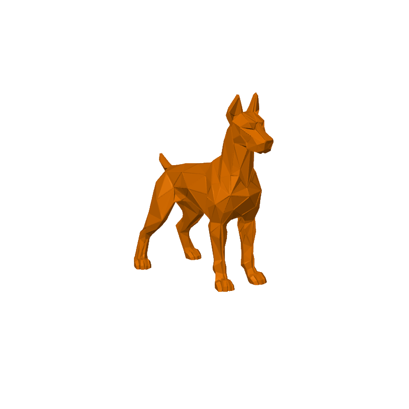 مدل سه بعدی سگ دوبرمن Dog Doberman
