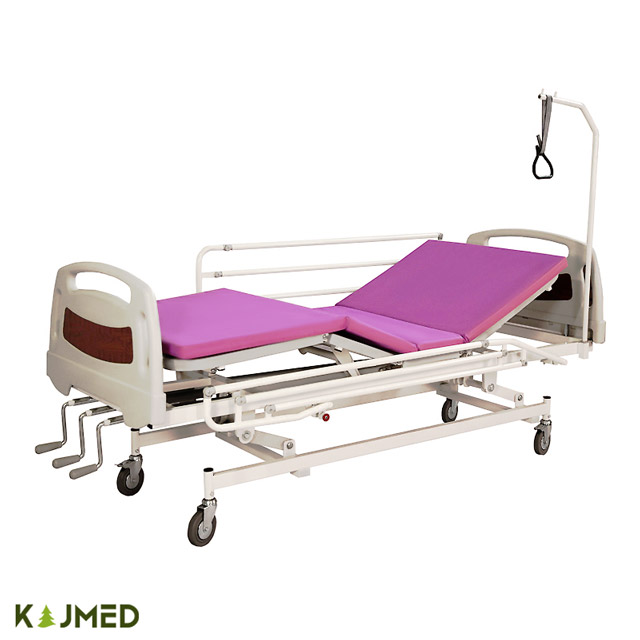 تخت دو شکن مکانیکی لگن خور با قابلیت تنظیم ارتفاع