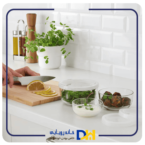 ظرف نگهدارنده شیشه۳تایی ایکیا BESTÄMMA