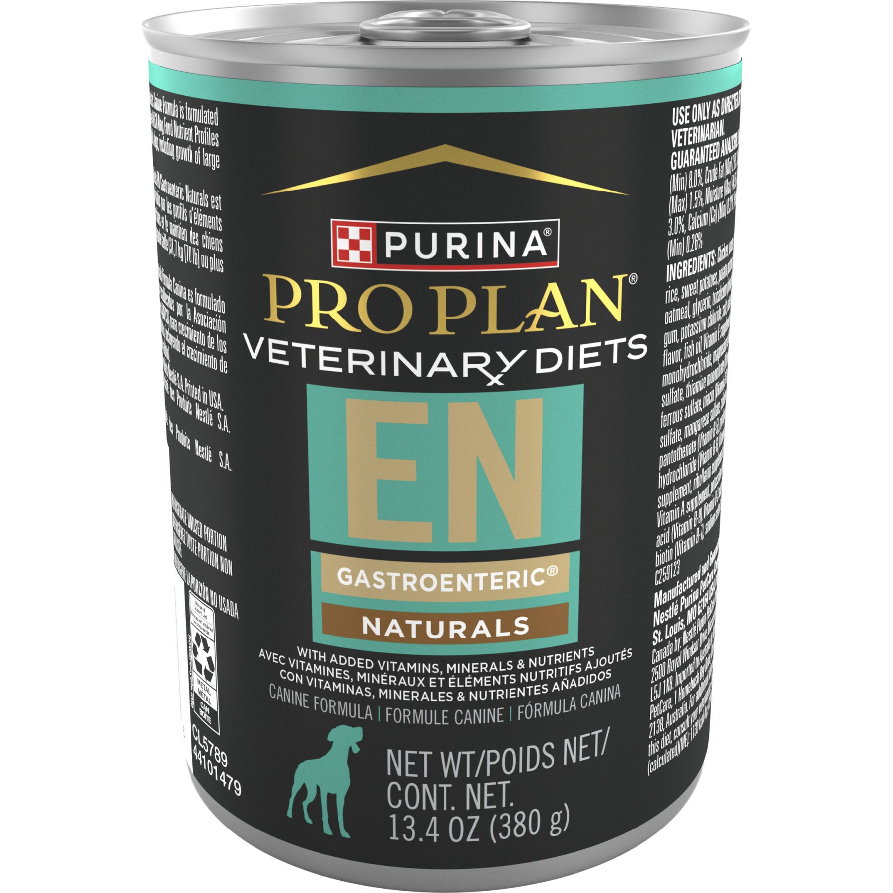 کنسرو پته پورینا پرو پلن سگ بالغ EN گوارشی نچرالز ۱۲ عدد ۳۸۰ گرمی | Purina Pro Plan Veterinary Diets EN Naturals 12x13.4oz