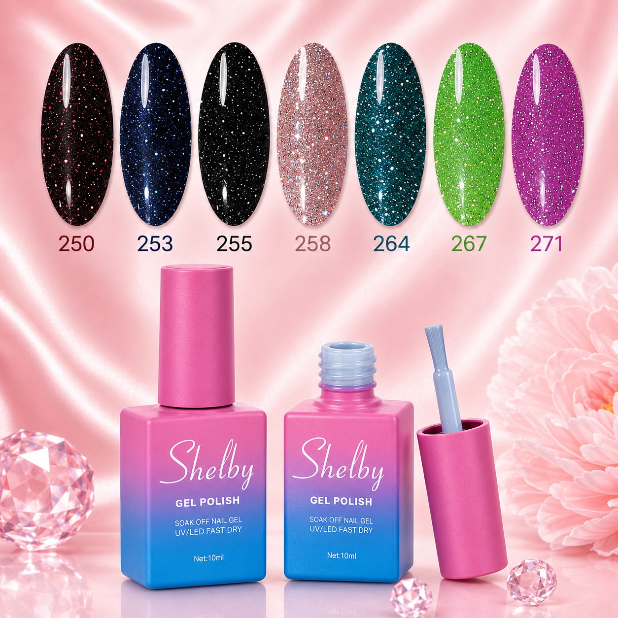 لاک ژل دیسکو ۱۰ میل شلبی Shelby