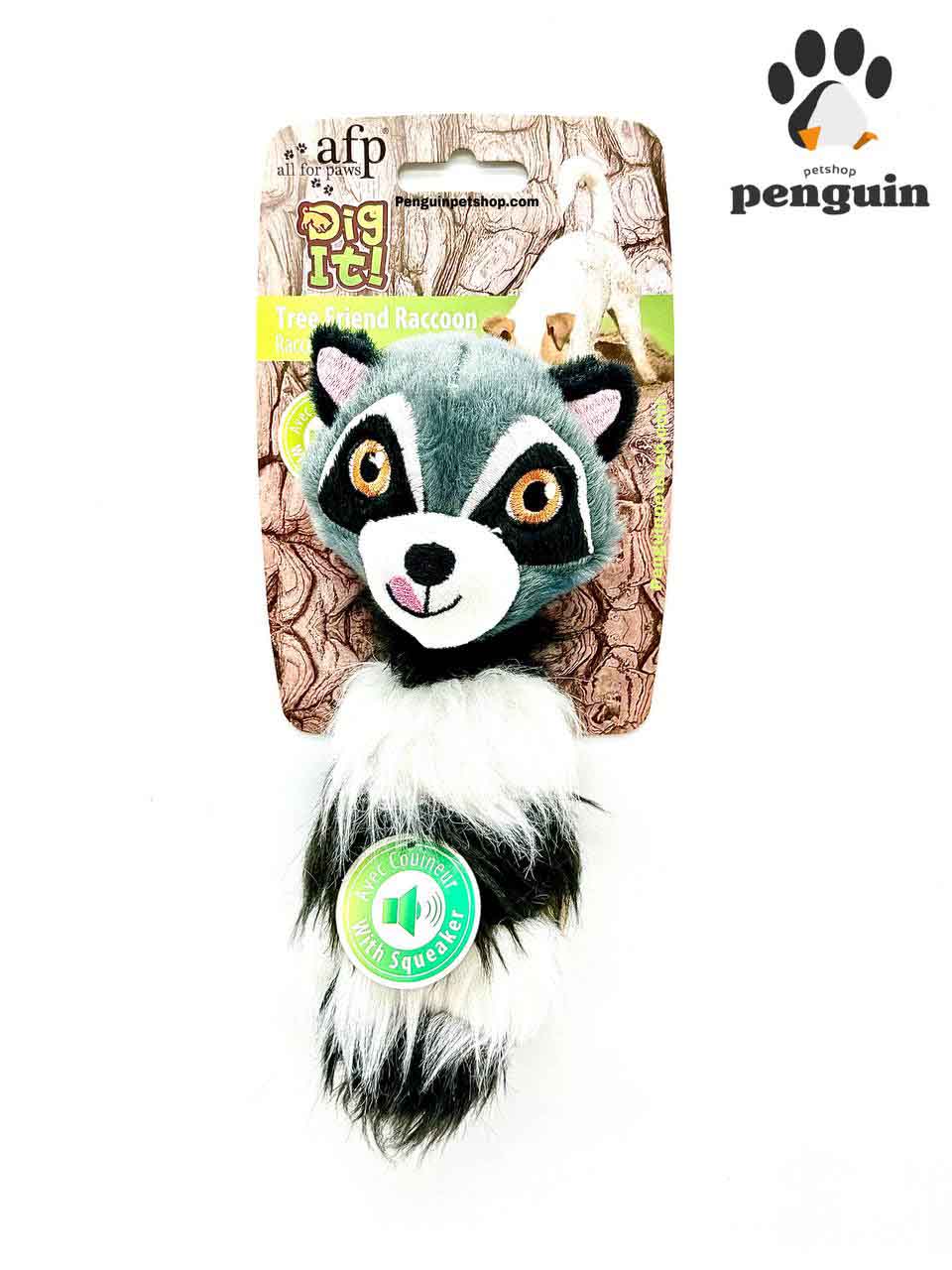 اسباب بازی سگ راکون صدا دار ای اف پی Tree Friend Raccon