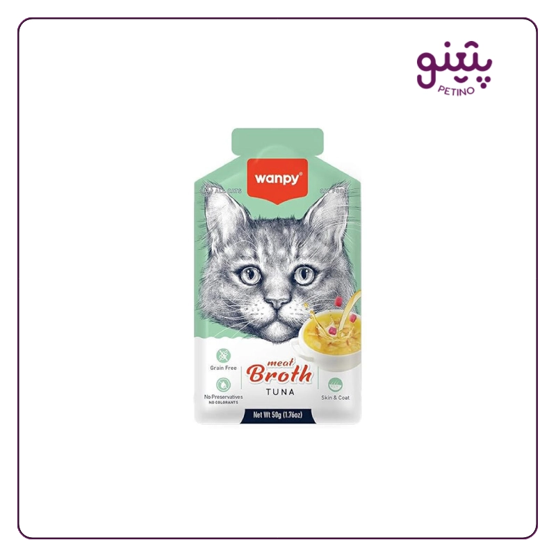 سوپ گربه ونپی با طعم ماهی تن ۵۰ گرمی