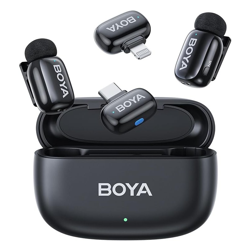 میکروفون بویا مدل BOYA BY-Boya Mini 12 با دوسال گارانتی بویا ایران رنگ مشکی