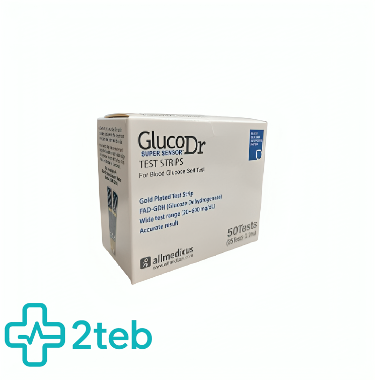 نوار تست قند خون گلوکو داکتر Gluco Dr
