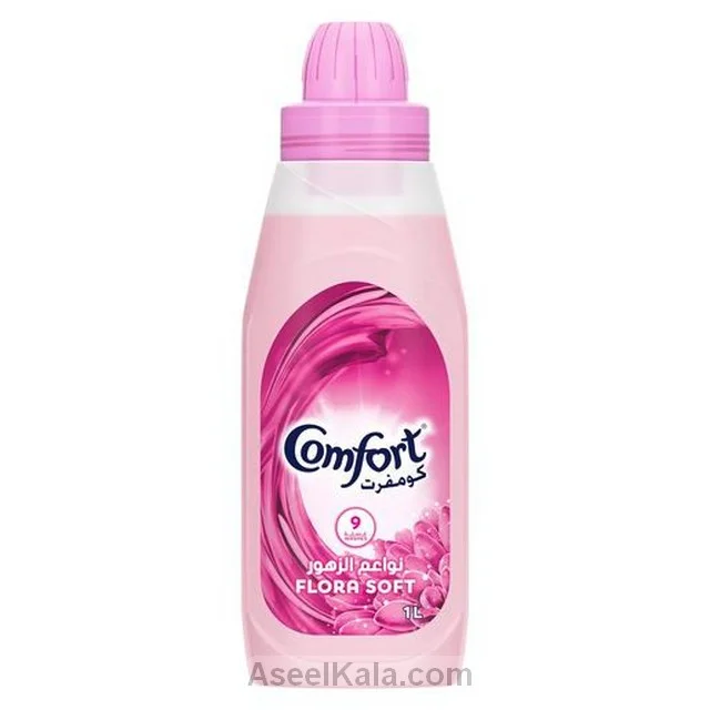 مایع کامفورت خوشبو کننده و نرم کننده لباس با رایحه فلورا سافت 1 لیتری – COMFORT