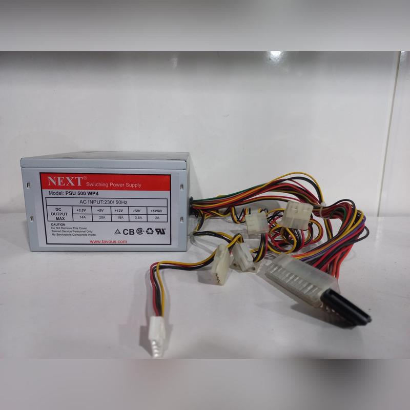 پاور 24 پین NEXT مدل PSU 500 WP4- توان بالا(حداکثر توان 430 وات)-استوک