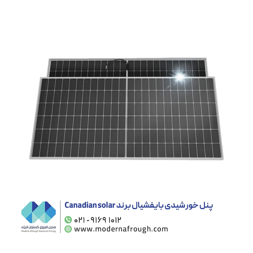 پنل خورشیدی 710 وات بایفشیال TOPBiHiKu7-N-TYPE برند CANADIAN SOLAR