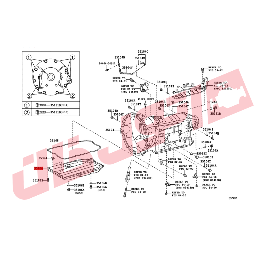 کارتل آهنی روغن گیربکس لکسوس LS460 مدل 2012-2008