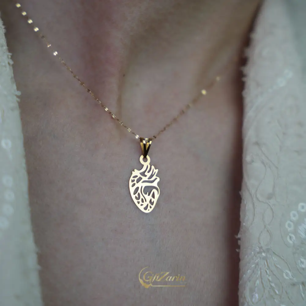 گردنبند طلا قلب N29
