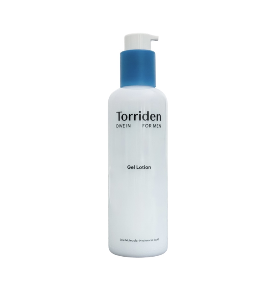 ژل لوشن مردانه توریدن مرطوب کننده و آبرسان قوی پوست های ضخیم حجم 200 میل Torriden Gel Lotion Dive In For Men