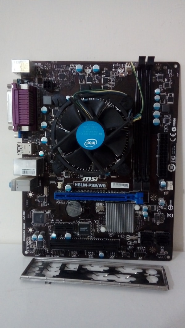 باندل مادربرد MSIمدل H61M-P32/W8 استوک